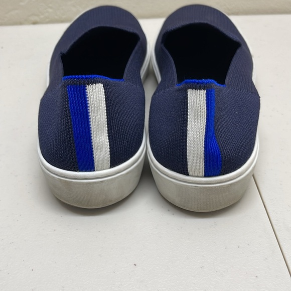 ROTHY’S Black Slip on Sneakers Sz 8 blue - Picture 4 of 6